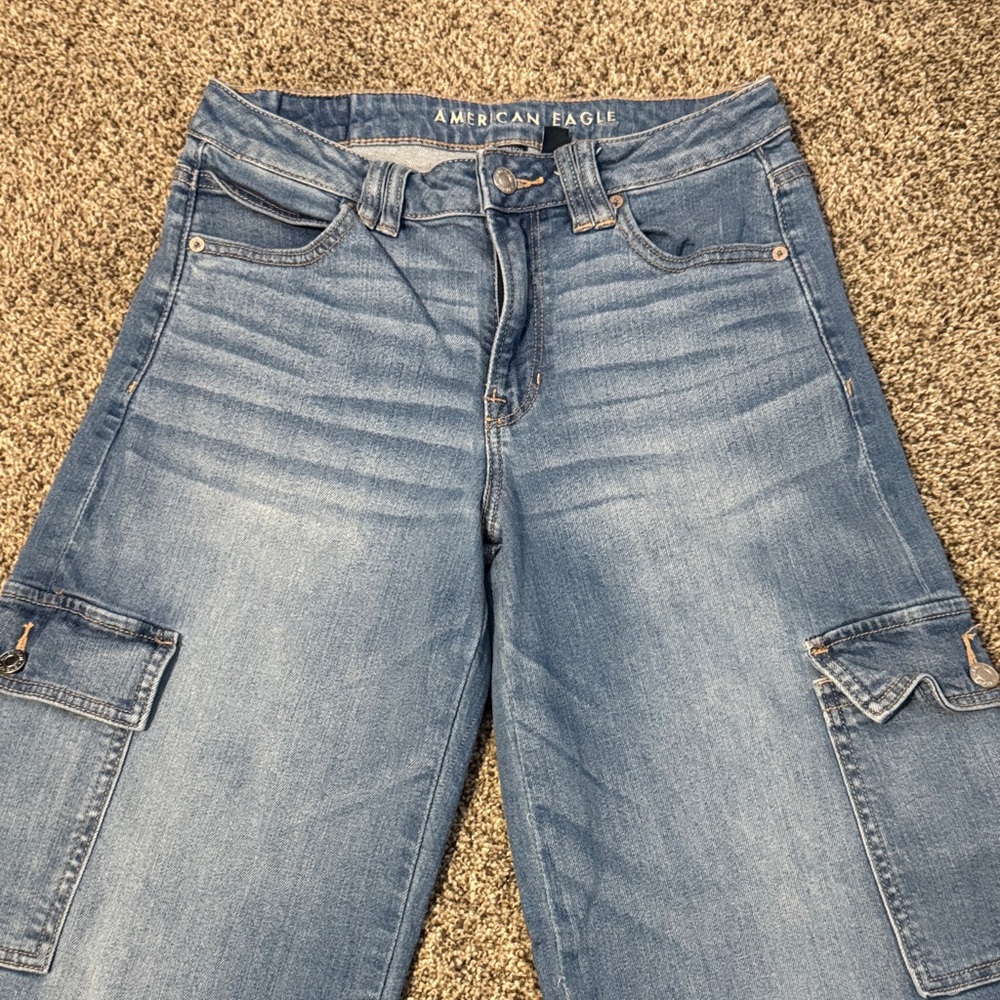 American Eagle Outfitters Super High-Rise Baggy Wide Leg Women's Jeans